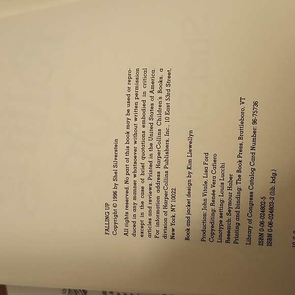 Falling up hard back book - Picture 2 of 2